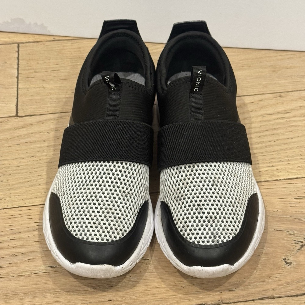 Vionic Camrie Slip-On Mesh Athletic Sneakers Shoes Black & White Women's 8.5 US - Picture 6 of 8